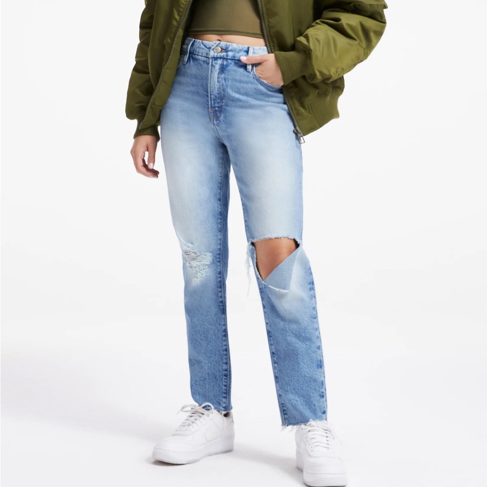 GOOD AMERICAN THE WEEKENDER JEANS | INDIGO249 - INDIGO249 / SIZE 12 /NEVER WORN